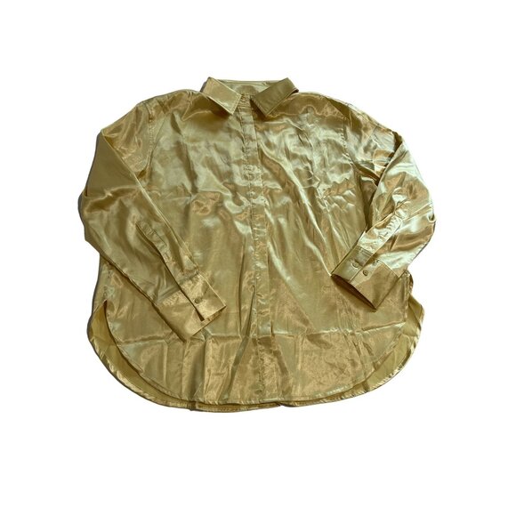 Daily Drills Tops - Daily Drills Silky Shirt in Yellow